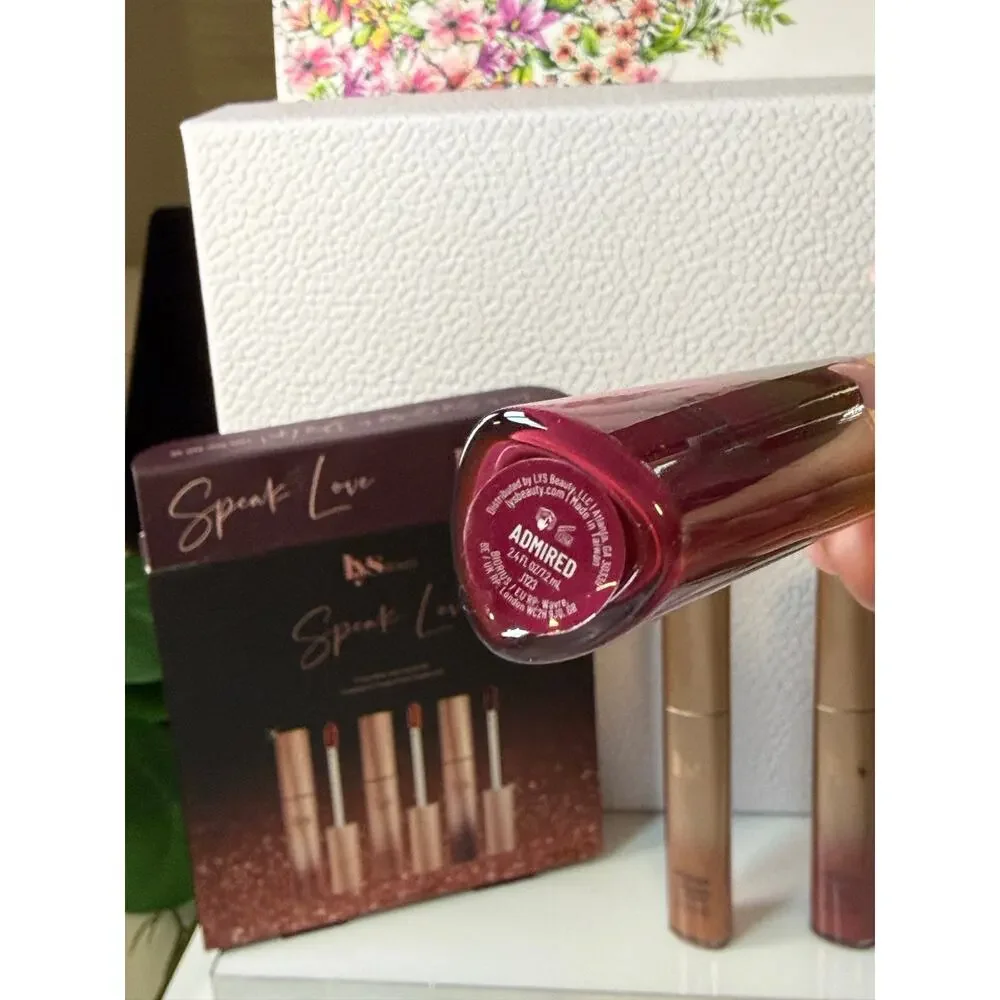 lys Beauty Speak Love 3 Piece Matte Liquid Lipstick Set (7.2 mL each) - NEW